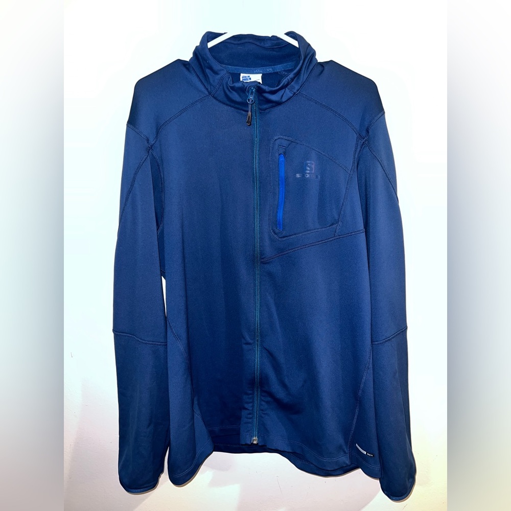 Men’s XL Salomon Navy Blue Performance Jacket